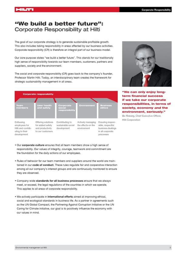 Environmental Management at Hilti - Page 3