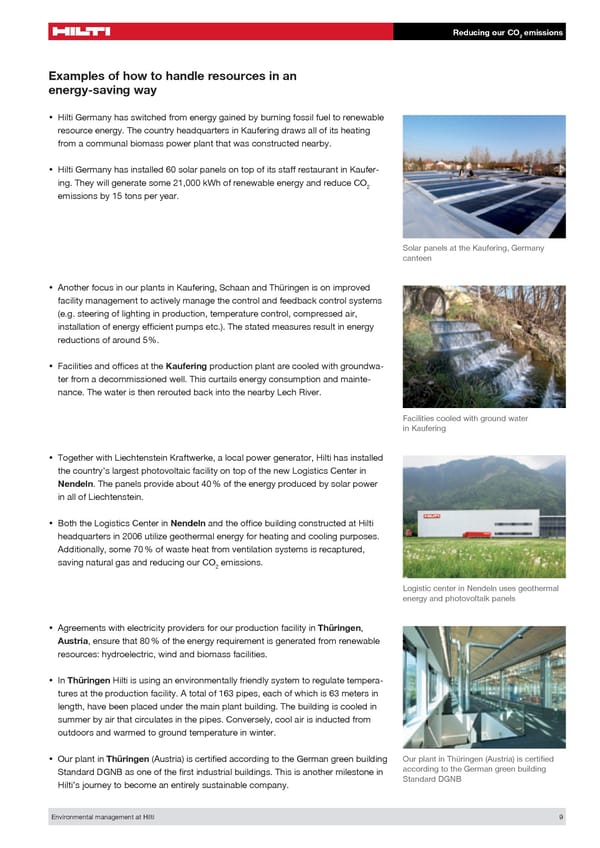 Environmental Management at Hilti - Page 9