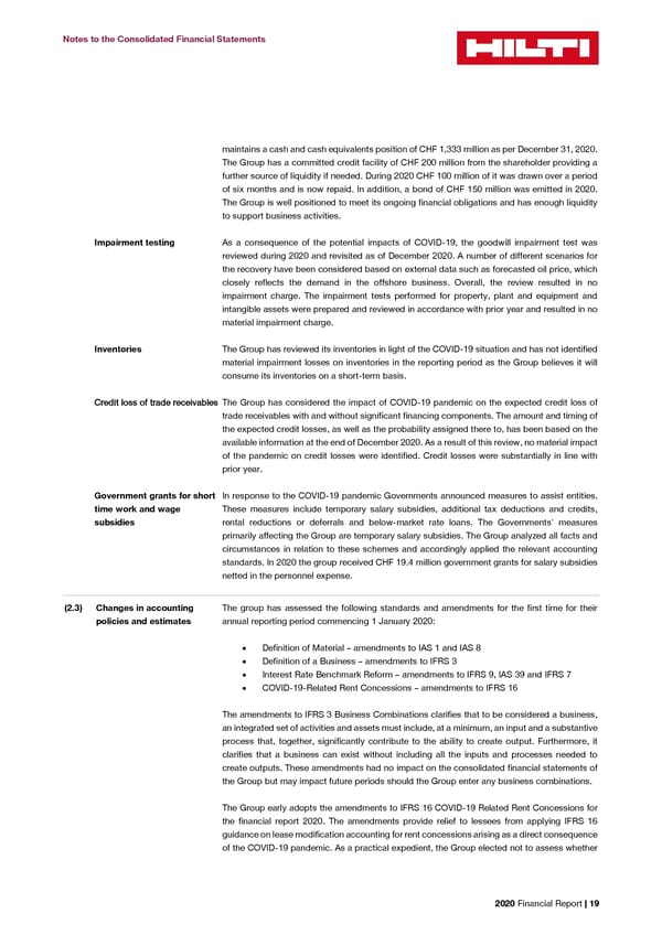 2020 Financial Report  - Page 21