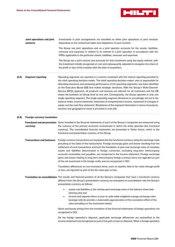 2020 Financial Report  - Page 23