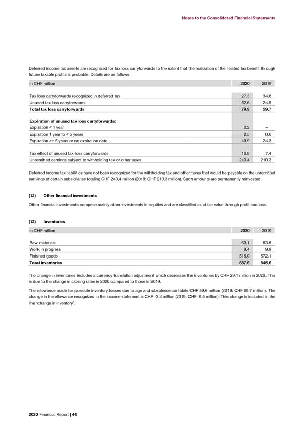 2020 Financial Report  - Page 46