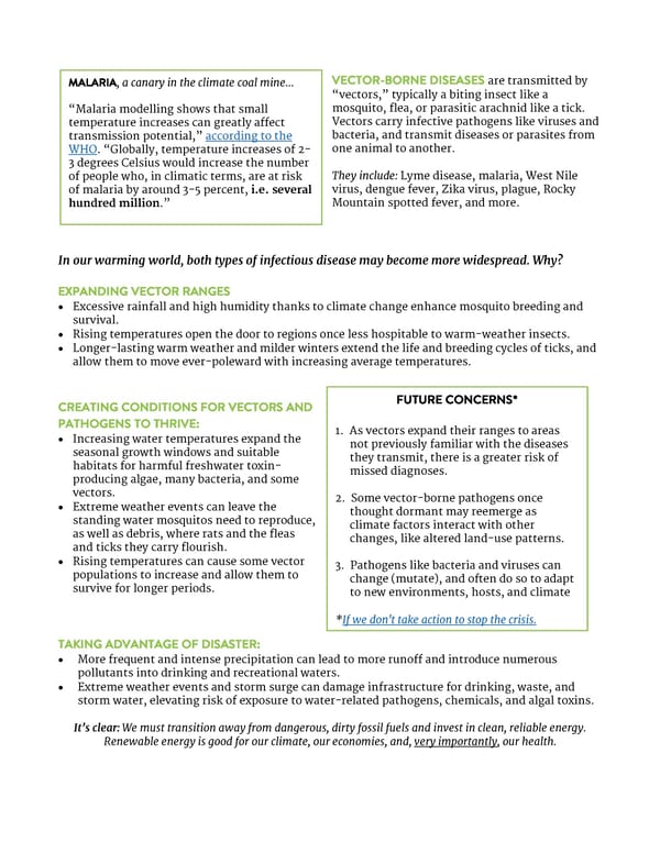 Fossil Fuels and Health: Infectious Disease - Page 2